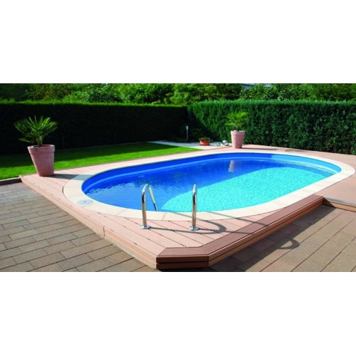 Piscine en kit hors sol acier immitation bois ovale 6,10m x 3,75m piscine  en ligne - Arobase Piscines